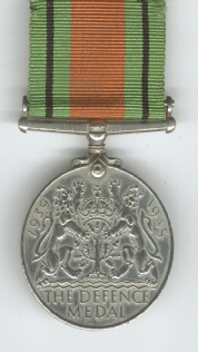 1914-18 Defence Medal Reverse